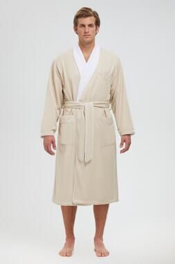 Monarch Cypress Mens XL Plush Lined Microfiber Shawl Spa Robe Belted